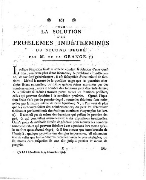 Histoire de l'Academie royale des sciences et des belles-lettres de Berlin