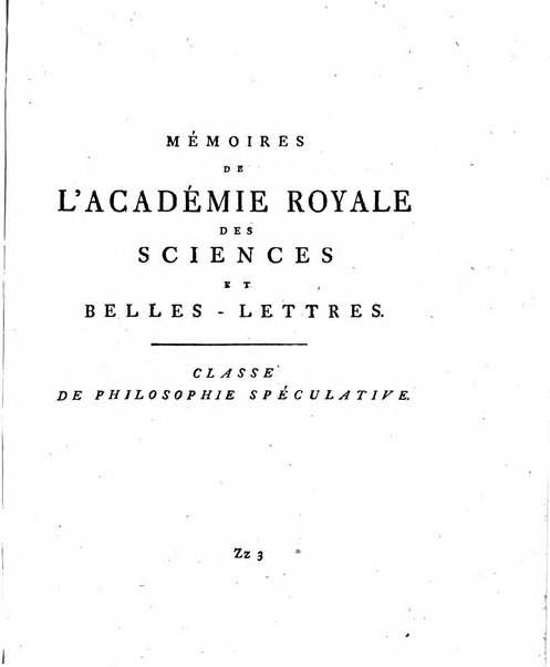 Histoire de l'Academie royale des sciences et des belles-lettres de Berlin