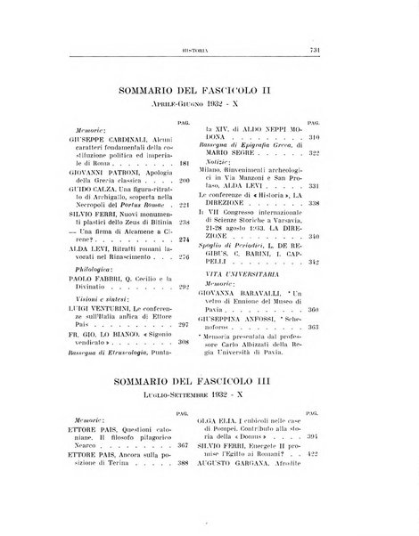 Historia studi storici per l'antichita classica