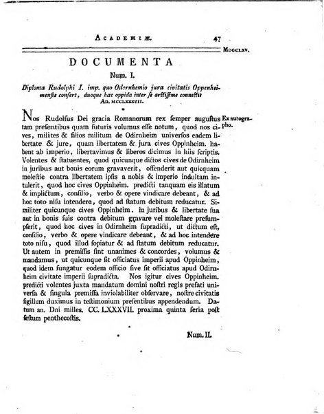 Historia et commentationes Academiae electoralis scientiarum et elegantiorum literarum Theodoro-Palatinae