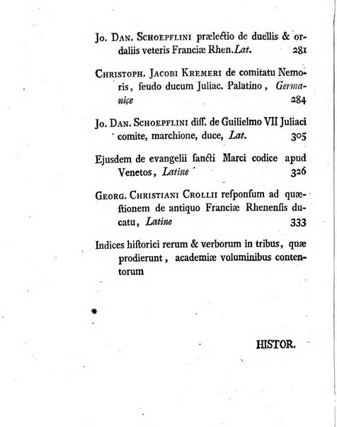 Historia et commentationes Academiae electoralis scientiarum et elegantiorum literarum Theodoro-Palatinae