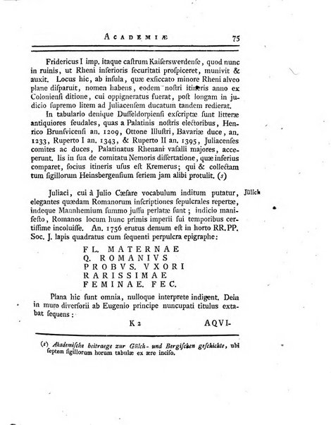 Historia et commentationes Academiae electoralis scientiarum et elegantiorum literarum Theodoro-Palatinae