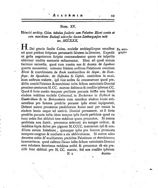 Historia et commentationes Academiae electoralis scientiarum et elegantiorum literarum Theodoro-Palatinae