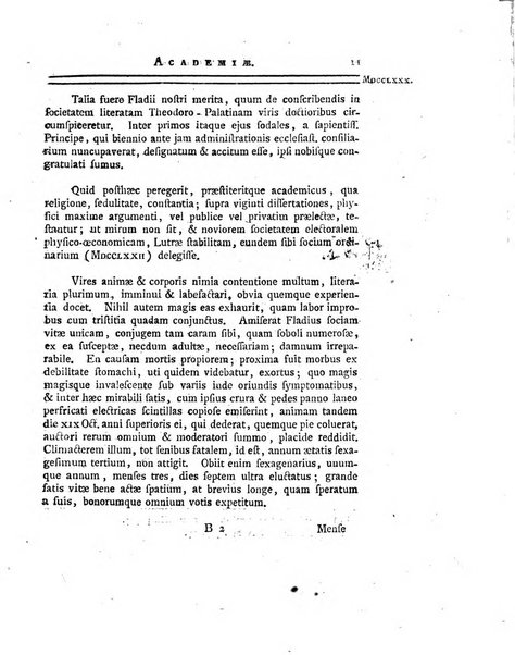 Historia et commentationes Academiae electoralis scientiarum et elegantiorum literarum Theodoro-Palatinae