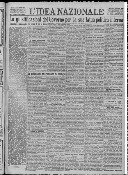 L'idea nazionale : settimanale-politico