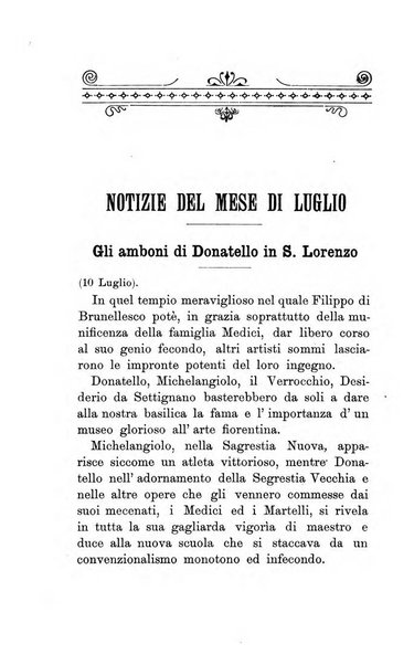 L'illustratore fiorentino calendario per l'anno ...