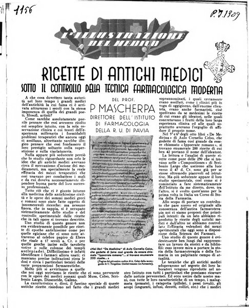 L'illustrazione del medico rassegna mensile di arte, lettere e medicina