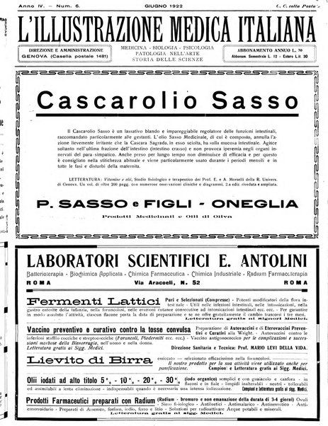 L'illustrazione medica italiana medicina, biologia, psicologia, patologia nell'arte...