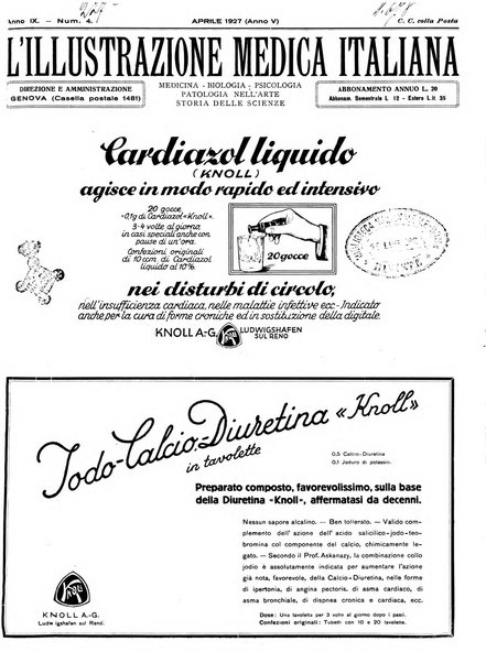 L'illustrazione medica italiana medicina, biologia, psicologia, patologia nell'arte...