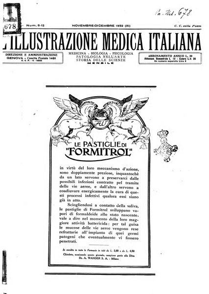 L'illustrazione medica italiana medicina, biologia, psicologia, patologia nell'arte...