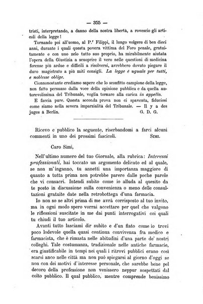 L'imparziale giornale degli interessi scientifici, pratici, morali e professionali della classe medica