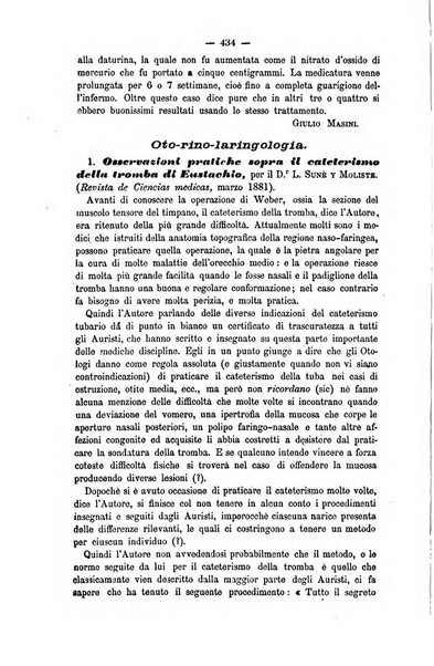 L'imparziale giornale degli interessi scientifici, pratici, morali e professionali della classe medica