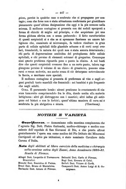 L'imparziale giornale degli interessi scientifici, pratici, morali e professionali della classe medica