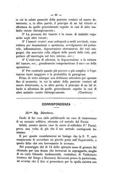 L'imparziale giornale degli interessi scientifici, pratici, morali e professionali della classe medica