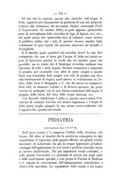 L'imparziale giornale degli interessi scientifici, pratici, morali e professionali della classe medica