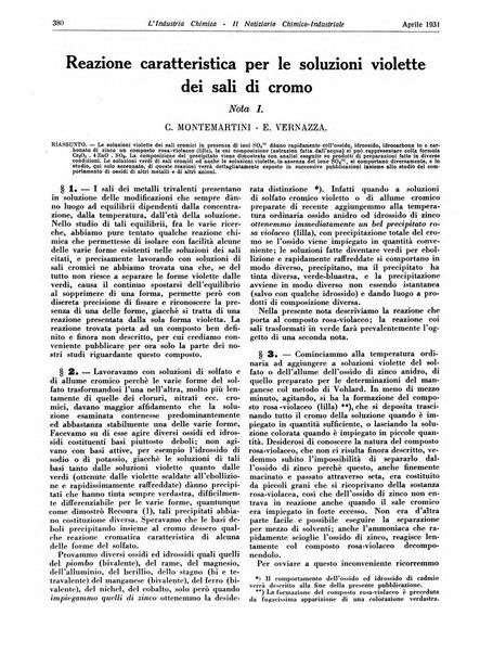 L'industria chimica organo ufficiale della Federazione nazionale fascista industrie chimiche ed affini