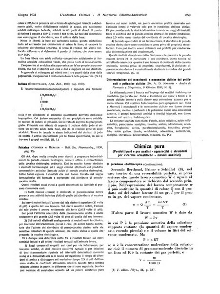 L'industria chimica organo ufficiale della Federazione nazionale fascista industrie chimiche ed affini