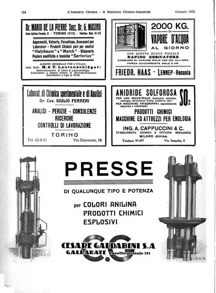 L'industria chimica organo ufficiale della Federazione nazionale fascista industrie chimiche ed affini