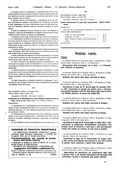 L'industria chimica organo ufficiale della Federazione nazionale fascista industrie chimiche ed affini