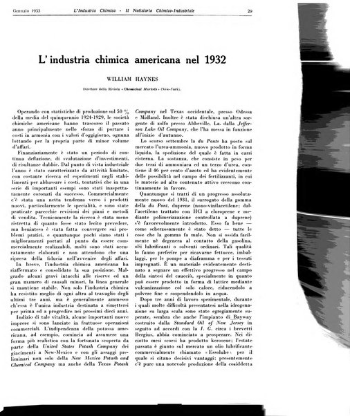 L'industria chimica organo ufficiale della Federazione nazionale fascista industrie chimiche ed affini