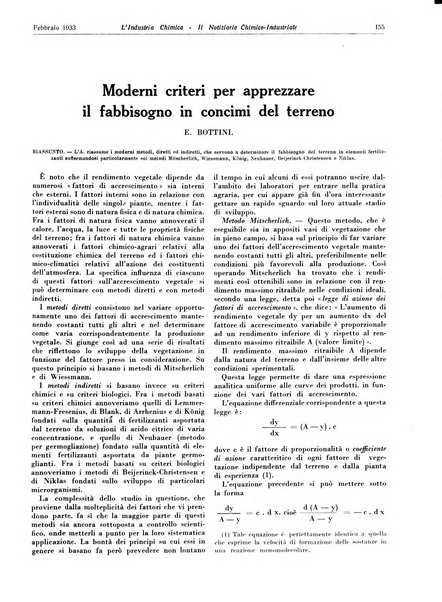 L'industria chimica organo ufficiale della Federazione nazionale fascista industrie chimiche ed affini