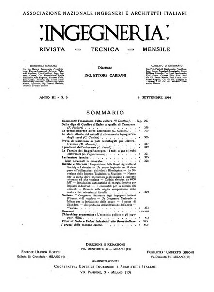 Ingegneria rivista tecnica mensile