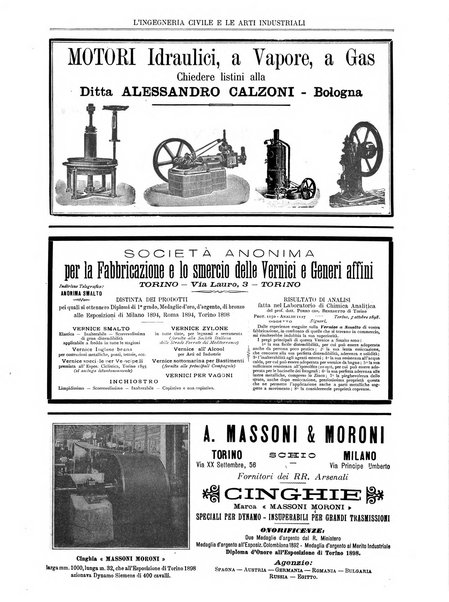 L'ingegneria civile e le arti industriali periodico tecnico mensile per lo sviluppo ed il perfezionamento della scienza pratica e delle industrie nazionali