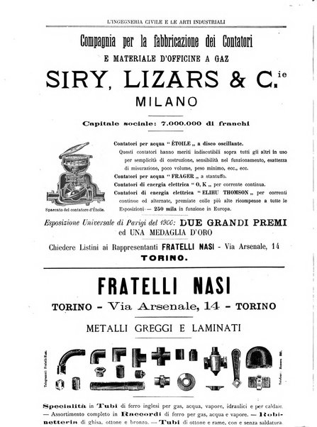 L'ingegneria civile e le arti industriali periodico tecnico mensile per lo sviluppo ed il perfezionamento della scienza pratica e delle industrie nazionali