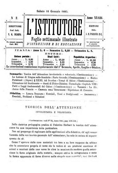 L'istitutore giornale della societa d'istruzione e di educazione dedicato ai maestri, alle maestre, ai padri di famiglia ed ai comuni