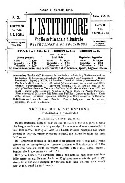 L'istitutore giornale della societa d'istruzione e di educazione dedicato ai maestri, alle maestre, ai padri di famiglia ed ai comuni