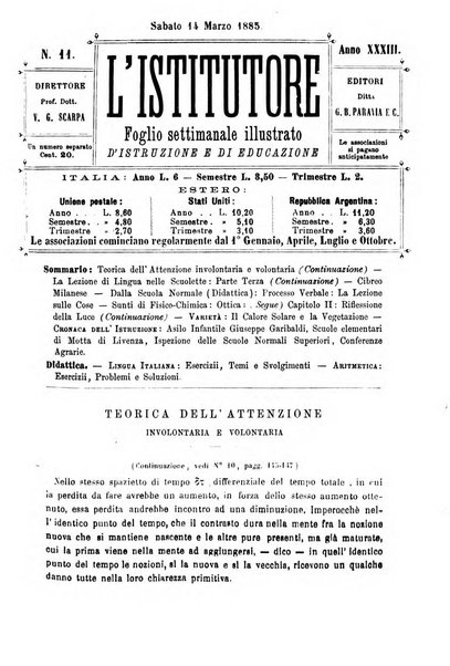 L'istitutore giornale della societa d'istruzione e di educazione dedicato ai maestri, alle maestre, ai padri di famiglia ed ai comuni