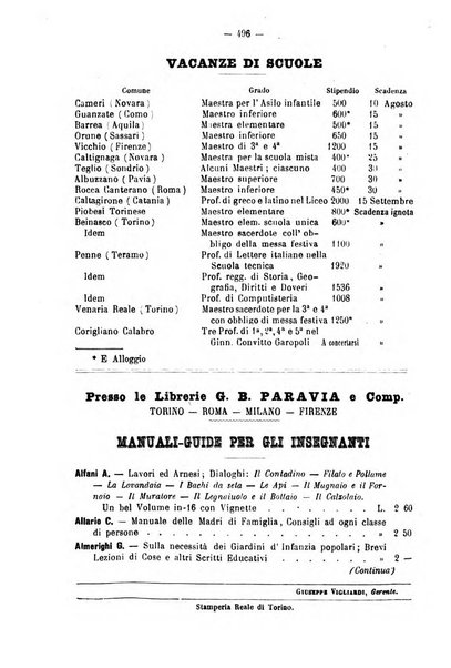 L'istitutore giornale della societa d'istruzione e di educazione dedicato ai maestri, alle maestre, ai padri di famiglia ed ai comuni