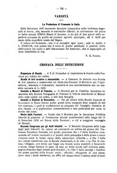 L'istitutore giornale della societa d'istruzione e di educazione dedicato ai maestri, alle maestre, ai padri di famiglia ed ai comuni