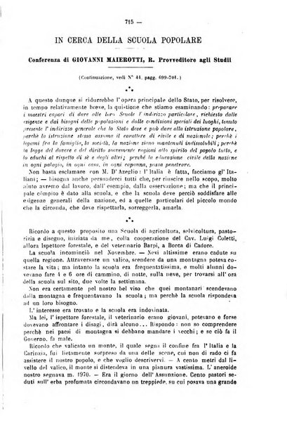 L'istitutore giornale della societa d'istruzione e di educazione dedicato ai maestri, alle maestre, ai padri di famiglia ed ai comuni