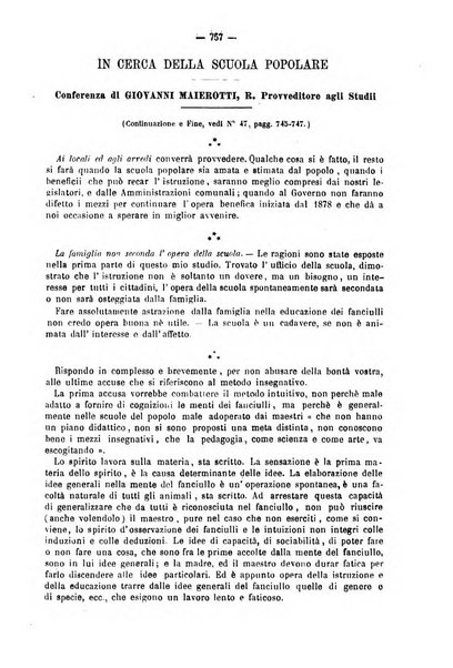 L'istitutore giornale della societa d'istruzione e di educazione dedicato ai maestri, alle maestre, ai padri di famiglia ed ai comuni