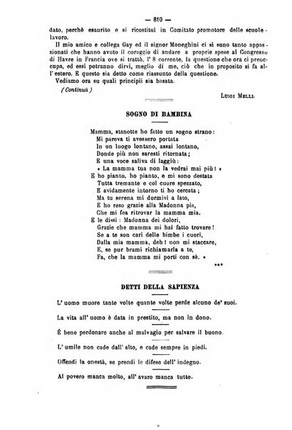 L'istitutore giornale della societa d'istruzione e di educazione dedicato ai maestri, alle maestre, ai padri di famiglia ed ai comuni