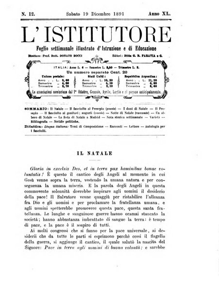 L'istitutore giornale della societa d'istruzione e di educazione dedicato ai maestri, alle maestre, ai padri di famiglia ed ai comuni