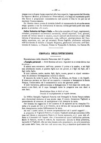 L'istitutore giornale della societa d'istruzione e di educazione dedicato ai maestri, alle maestre, ai padri di famiglia ed ai comuni