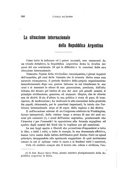 L'Italia all'estero rivista di politica estera e coloniale