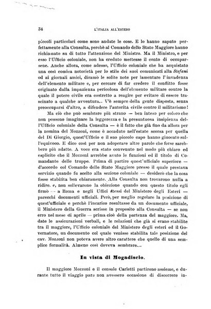 L'Italia all'estero rivista di politica estera e coloniale