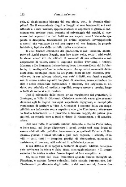 L'Italia all'estero rivista di politica estera e coloniale