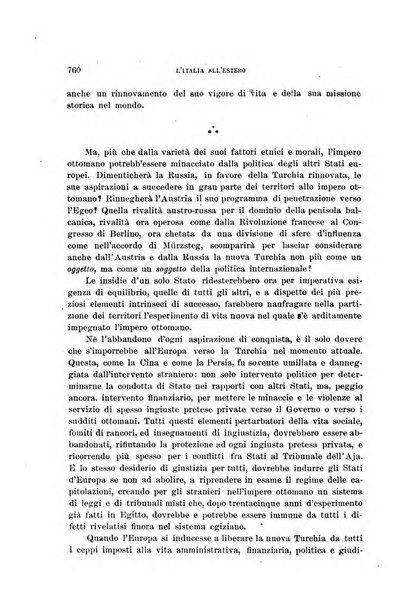 L'Italia all'estero rivista di politica estera e coloniale