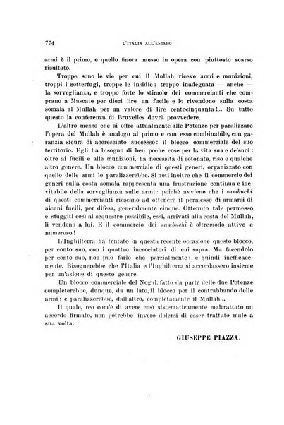 L'Italia all'estero rivista di politica estera e coloniale