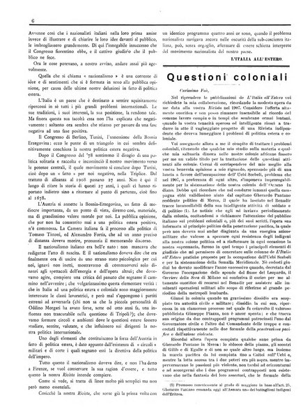 L'Italia all'estero rivista di politica estera e coloniale