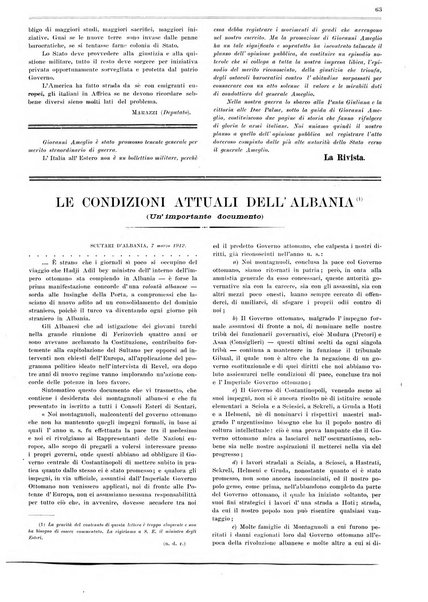 L'Italia all'estero rivista di politica estera e coloniale