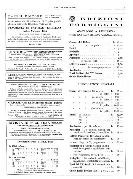 L'Italia che scrive rassegna per coloro che leggono