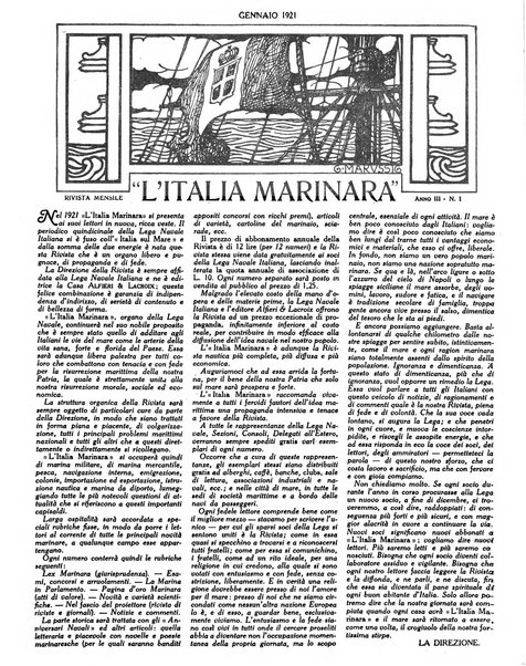 L'Italia marinara giornale della Lega navale italiana