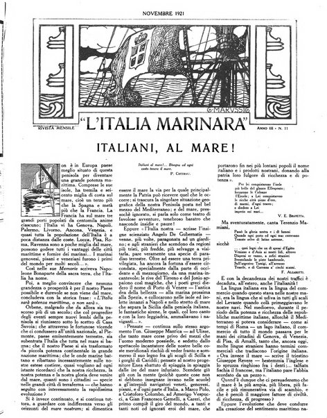 L'Italia marinara giornale della Lega navale italiana