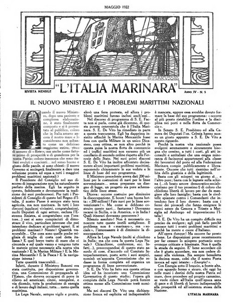 L'Italia marinara giornale della Lega navale italiana