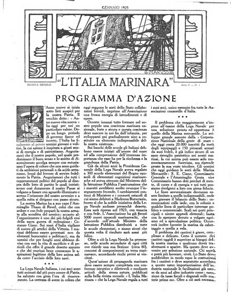 L'Italia marinara giornale della Lega navale italiana